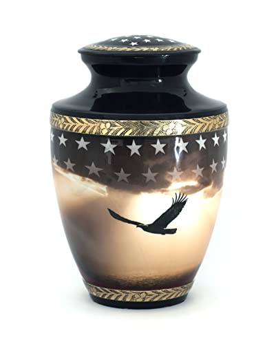Patriotic Cremation Urn for Human Ashes
