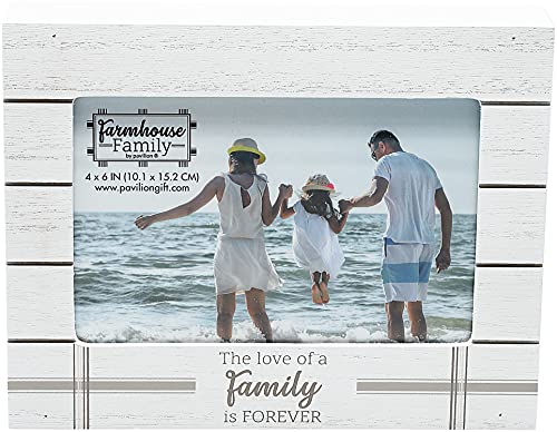 Malden International Designs 4x6 Family Script Sentiments Picture Frame  Family When We Have Each Other We Have Everything White MDF Wood Frame  Raised