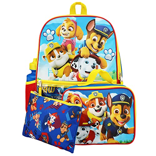 Paw Patrol 5-Piece Backpack Set for Boys