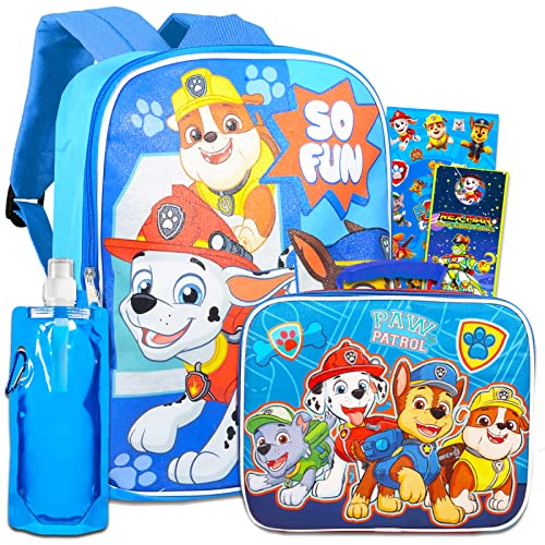 Paw Patrol School Backpack With Lunch Box