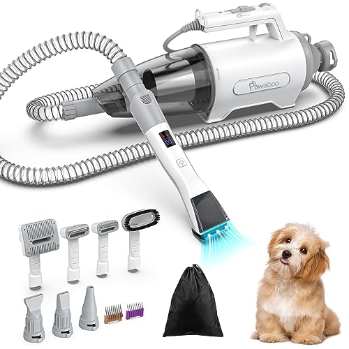 Pawaboo Dog Grooming Kit & Vacuum & Dryer 3-in-1