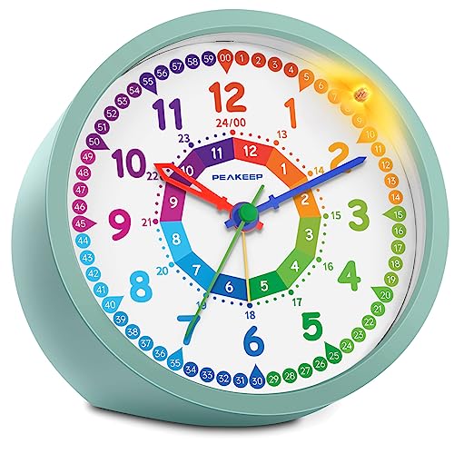 Peakeep Analog Alarm Clock for Kids