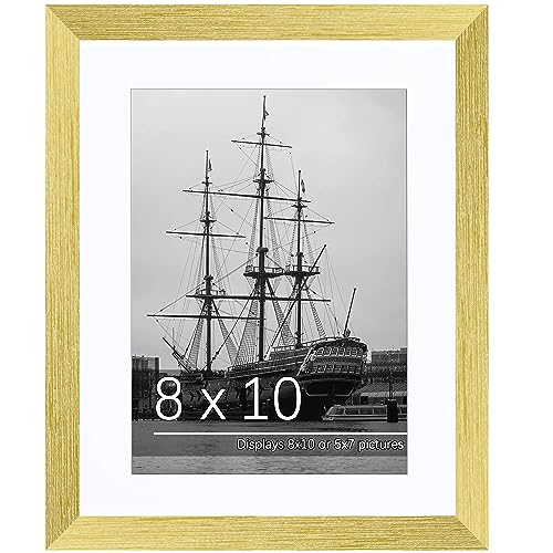 Gold 8x10 Picture Frame for Wall Display