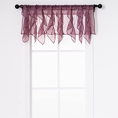 PearAge Ruffled Voile Valance