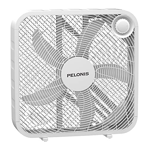 PELONIS 3-Speed Box Fan - Efficient Air Circulation Solution