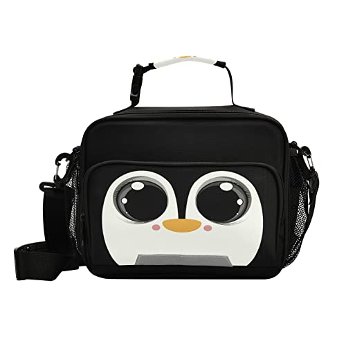 Pfrewn Penguin Insulated Lunch Bag: Cute, Reusable, for Kids & Adults