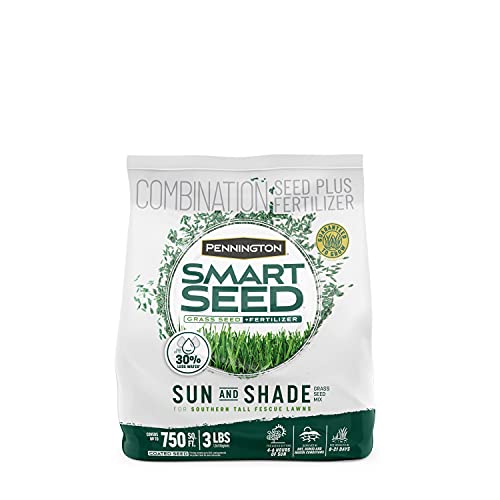 Pennington Smart Seed Sun and Shade Tall Fescue Grass Seed Mix for Southern Lawns 3 lb