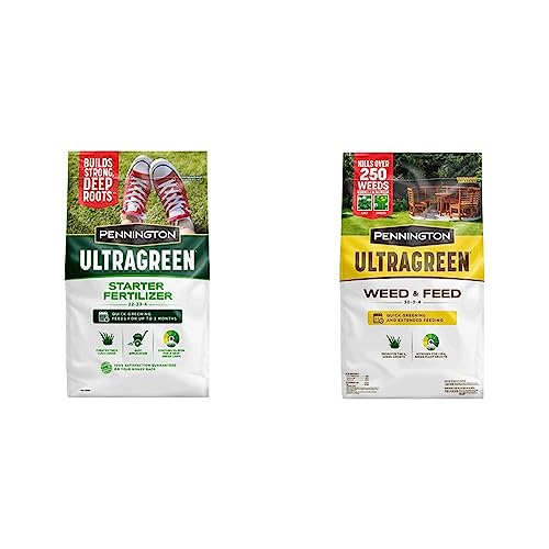 Pennington UltraGreen Starter & Weed & Feed Lawn Fertilizer