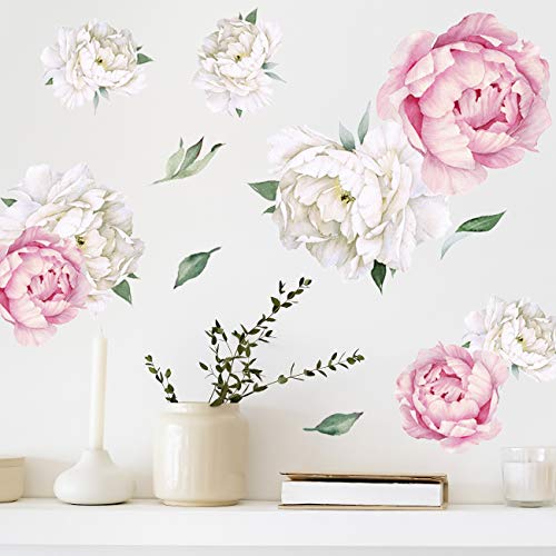 Peony Watercolor Wall Decals