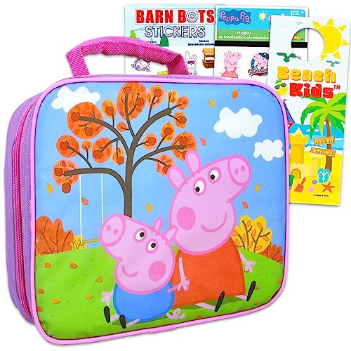 Peppa Pig Backpack 16 & Insulated Lunch Bag Detachable 2-Pcs Girls