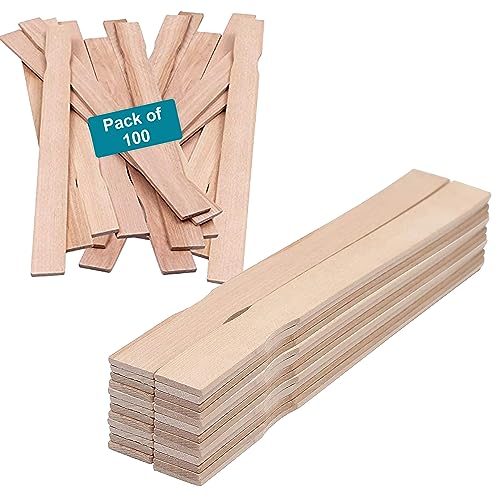 Perfect Stix 12" Wooden Paint Paddle Stirrer Sticks (100 Pack)