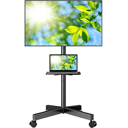 Portable TV Stand for 23-60 Inch Flat/Curved Panel Screens