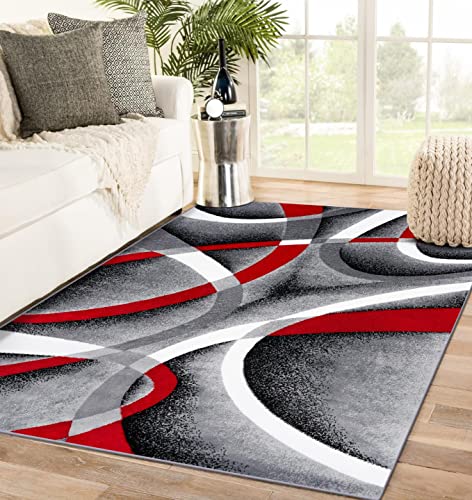Persian Area Rugs 2305 Gray Abstract Area Rug