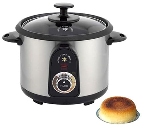 Persian Rice Cooker Automatic 10 Cups Glass Lid Non Stick