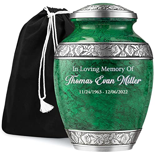 Personalized Cremation Urn for Adult Human Ashes