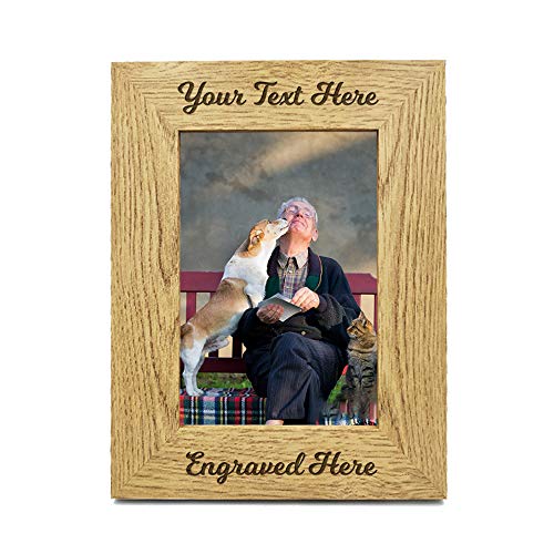 Personalized Photo Frame - Custom Engraved Wood Frame