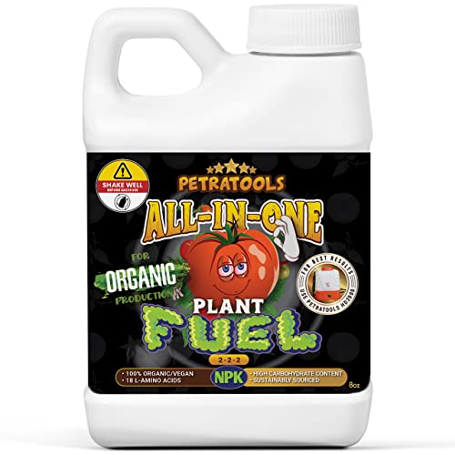 PetraTools 8 oz Organic Liquid Plant Food for Indoor and Outdoor Plants