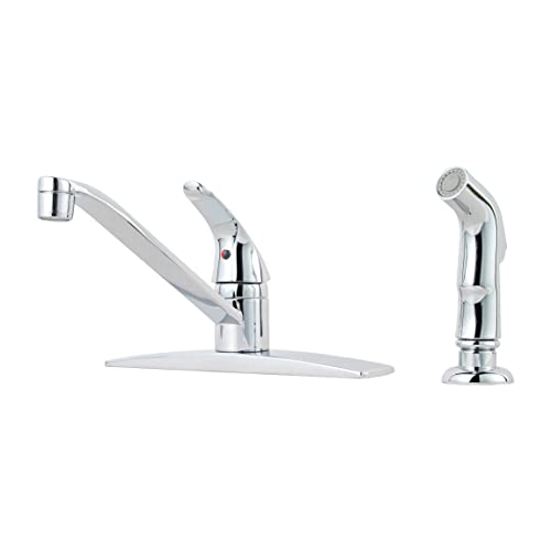 Pfister Pfirst Series 1-Handle Kitchen Faucet with Side Spray, Polished Chrome