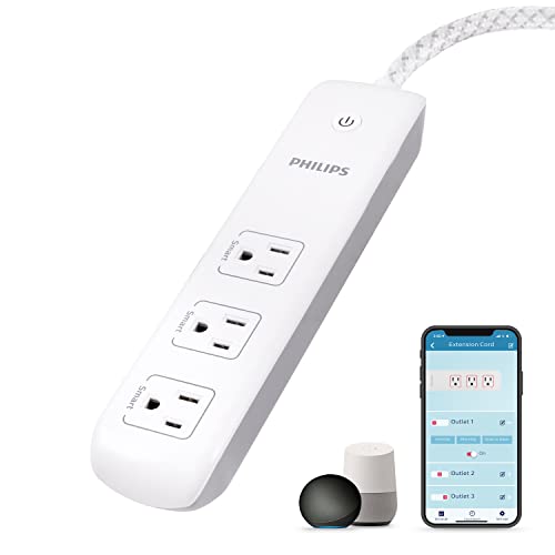 Philips 3 Outlet Smart Wi-Fi Extension Cord