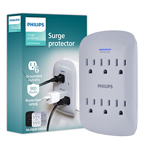 PHILIPS 6-Outlet Extender Surge Protector