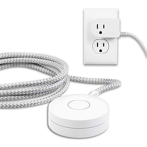 Philips Grounded Plug with Braided Cord, 6 Ft Long Power Cable