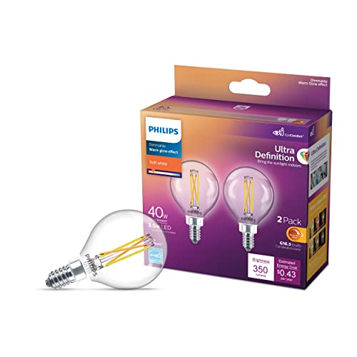 Philips LED G16.5 Glass Light Bulb