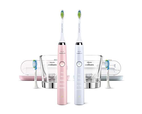 Philips Sonicare Diamond Clean Toothbrush (Pink) - Complete Oral Care 2-Pack Handles