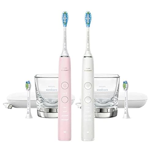 Philips Sonicare DiamondClean Rechargeable Toothbrush 2-Pack Pink/White