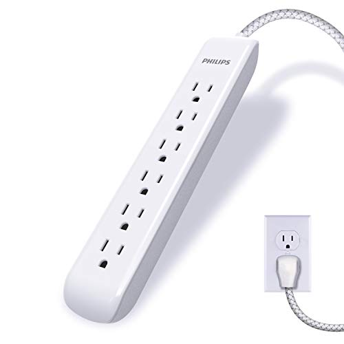 Philips Surge Protector, 6 Outlet Power Strip