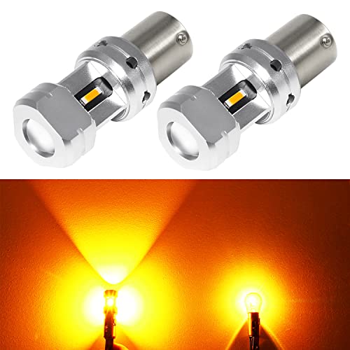 PHINLION 3600 Lumens Amber LED Turn Signal Light Bulbs