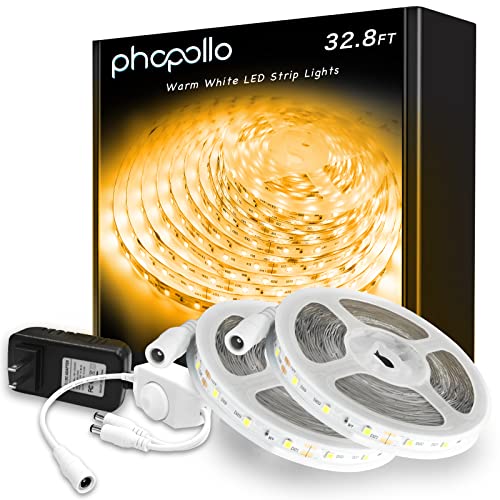 phopollo Warm White LED Strip Lights
