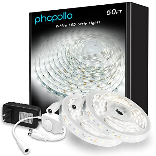 phopollo White LED Strip Lights