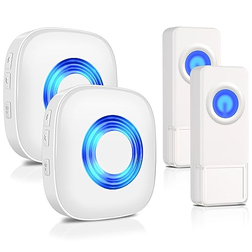 PHYSEN Wireless Doorbell with 2 Buttons 2 Receivers
