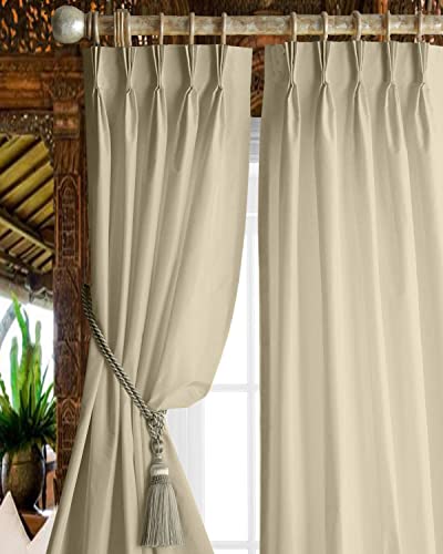 Pinch Pleat Curtains for Bedroom Living Room