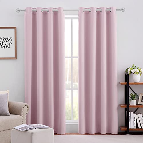 Pink Blackout Curtains for Bedroom