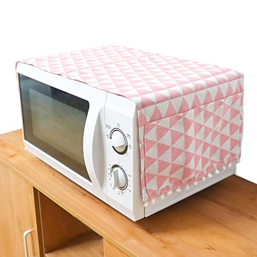 Pink Triangle Microwave Oven Cover by LEEFONE