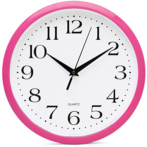 Pink Wall Clock 10 Inch