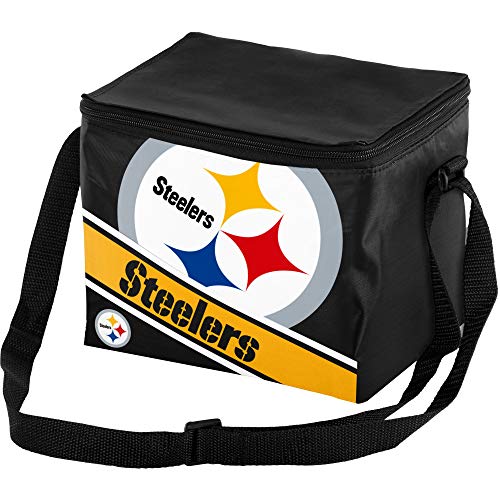 Pittsburgh Steelers Big Logo Stripe 12 Pack Cooler