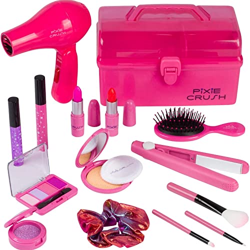 PixieCrush Kids Makeup Kit with Hair Styling Accessories