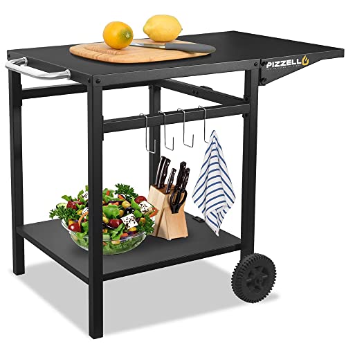 PIZZELLO Outdoor Grill Dining Cart - Versatile and Convenient