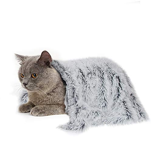 Cozy Grey Pet Throw Blanket for Small Pets by PJYuCien