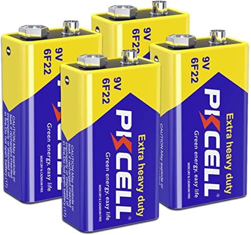 PKCELL 9V Battery for Smoke Detectors