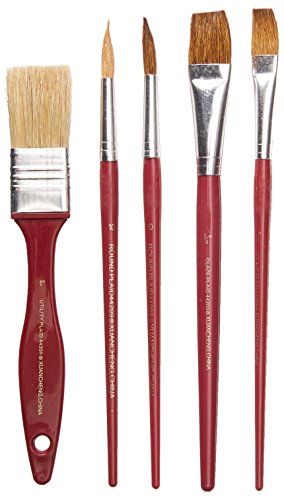 Plaid 5-Piece Paint Brush Set