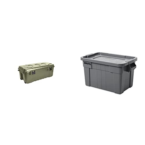 Plano Storage Trunk with Wheels & Rubbermaid Commercial Products Brute Tote Storage Container