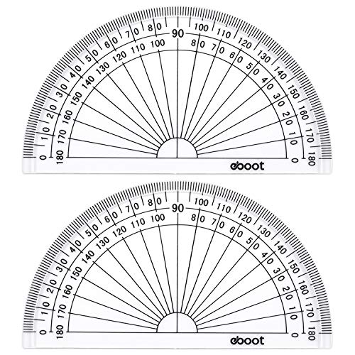 Plastic Protractor - Pack of 2