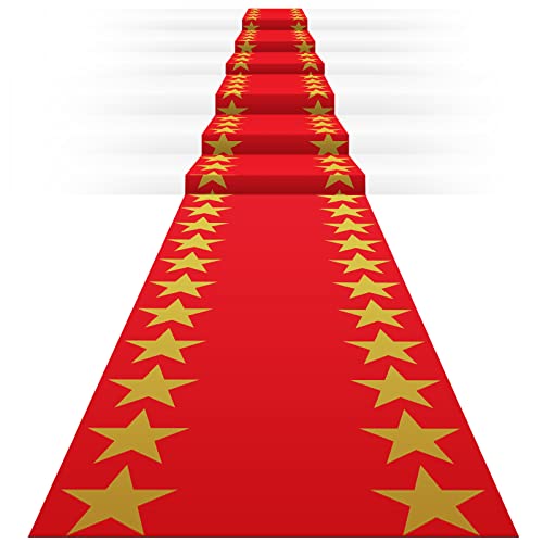 HOMBYS Extra Thick Red Carpet Runner for Events, 2.6x30 Feet Not Slip Red  Aisle Runway Rug for Party Wedding & Special Events Decorations