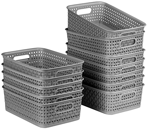 Plastic Storage Baskets for Organizing