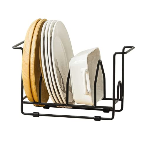 Plate Holder Organizer Cutting Board Holder Dish Storage Rack