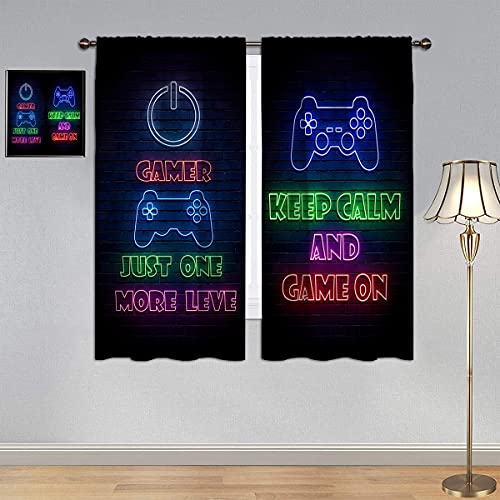 Playful Gamepad Gamer Curtains - Add Style and Fun to Kids' Space