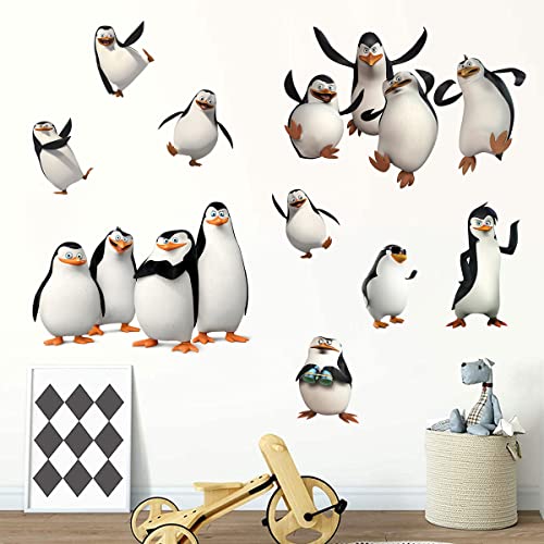 Playful Penguin Wall Decals for Kids' Rooms